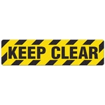 Floor Safety Message Sign Keep Clear 6pk