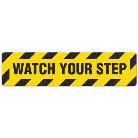 Floor Safety Message Sign Watch Your Step 6pk