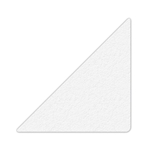 Floor Marking Large Triangle Shape White 6" x 6" 25ct