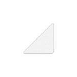 Floor Marking Small Triangle Shape White 3" x 3" 25ct