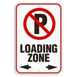 Parking Lot Sign No Parking Loading Zone