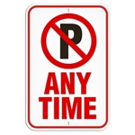 Parking Lot Sign No Parking Any Time