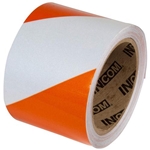 Retroreflective Tape Orange White 4" x 30'