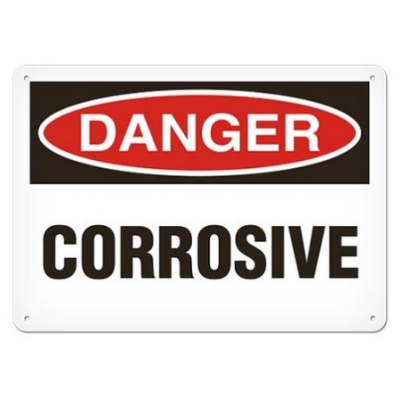 OSHA Safety Sign Danger Corrosive