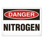 OSHA Safety Sign Danger Nitrogen
