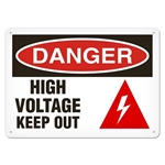 OSHA Safety Sign Danger High Voltage Keep Out