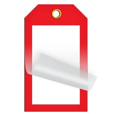Self Laminating Safety Tags Red