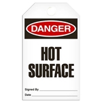 Safety Tag Danger Hot Surface