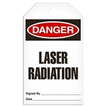 Safety Tag Danger Laser Radiation