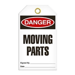 Safety Tag Danger Moving Parts