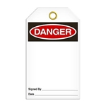 Safety Tag Danger BLANK