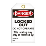 Safety Tag Danger Lock Out Before Maintenance Service or Repair
