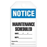 Safety Tag Notice Maintenance Scheduled Date_ Dept_