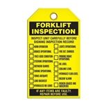 Safety Inspection Tag Forklift