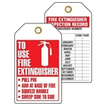 Safety Inspection Tag How To Use Extinguisher and Inspection Record
