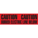 Utility Marking Tape Caution Buried Electrical Line Below 6" x 1000"