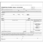Straight Bill of Lading - Short Form - Snap Out, 3 Ply, Carbonless