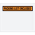 7" x 5-1/2" Orange Packing List Enclosed Envelopes