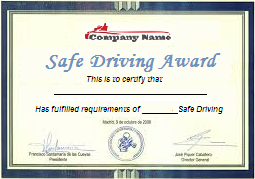 Safe Driving Certificate Template Printable Certificate Pertaining | My ...