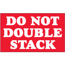 3" x 5" Do Not Double Stack Labels 500ct roll