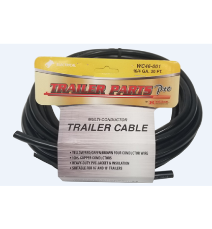 16 Gauge 4 Wire Trailer Cable 30ft