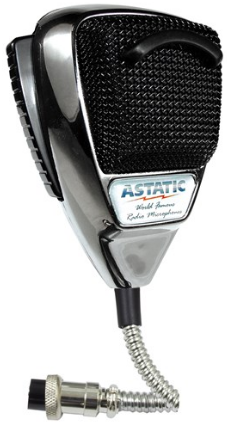 Astatic 636L Noise Canceling 4-Pin CB Microphone Chrome Edition