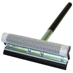 Carrand Deluxe 8" Metal Squeegee with 16" Wood Handle Black
