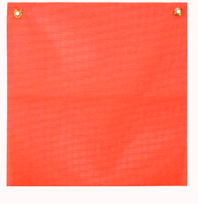 16" x 16" Vinyl Fluorescent Blaze Orange Safety Flag