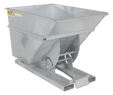 Self Dump Hopper, HD Galvanized, 6K, 1 CU YD