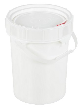 Plastic Pail, Screw-On Lid, 5 gallon